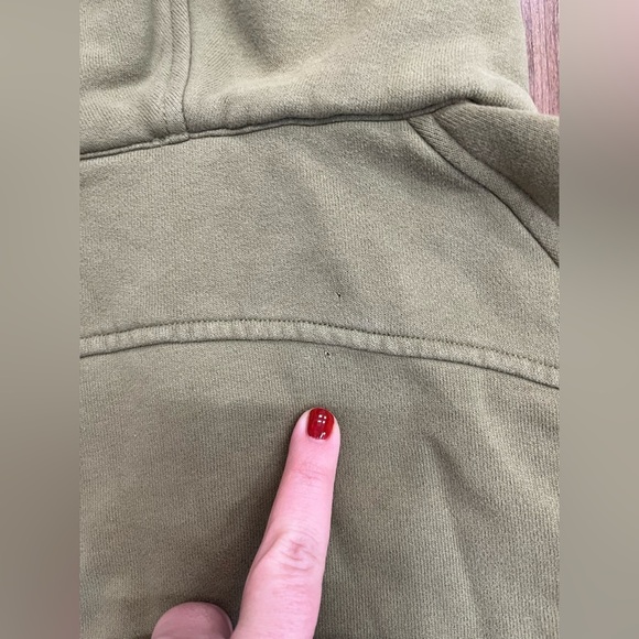 Lululemon Scuba Oversized Half Zip - Green Twill - Size XS/S - Picture 5 of 5